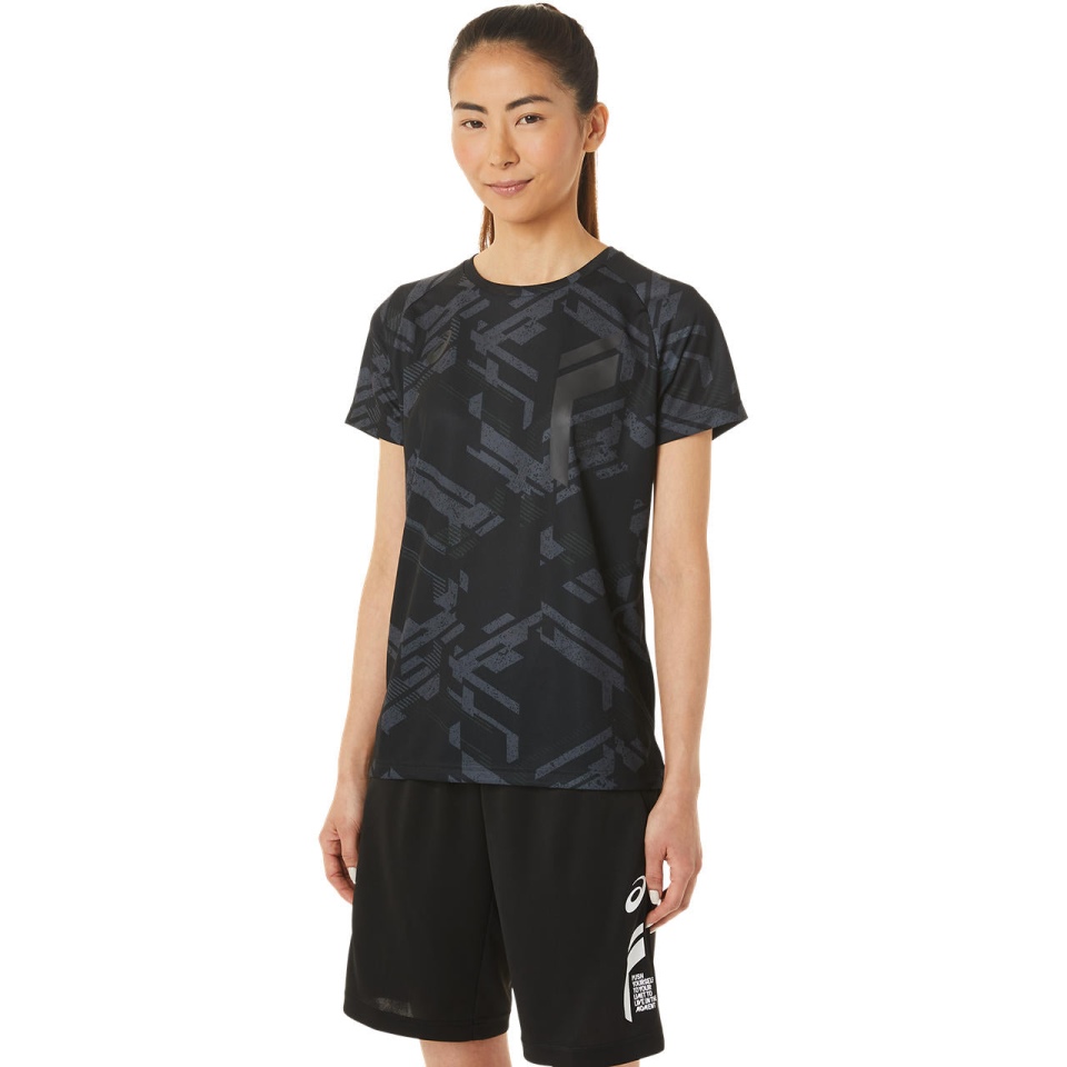 Asics 35 W LIMO GRAPHIC SS TOP Black