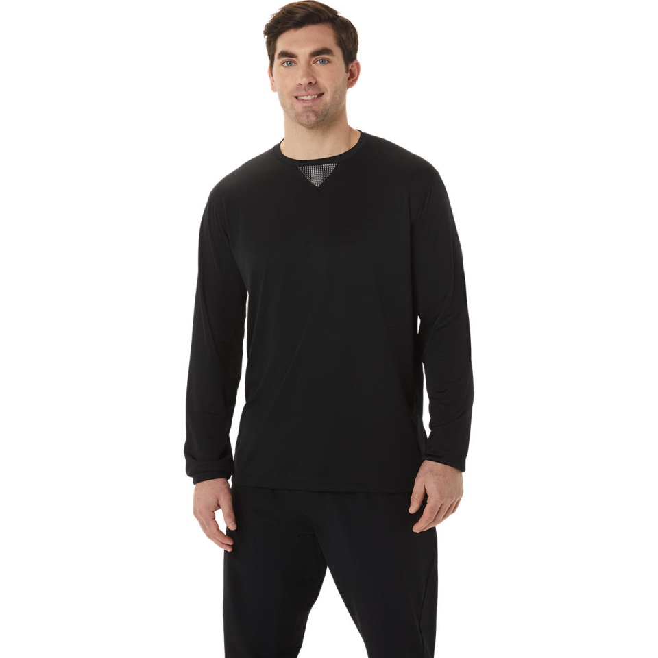 Asics ACTIBREEZE JACQUARD LS TOP Black