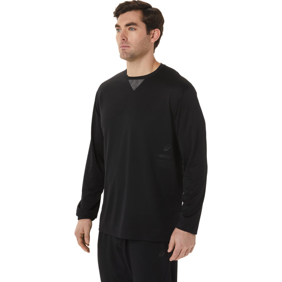 Asics ACTIBREEZE JACQUARD LS TOP Black