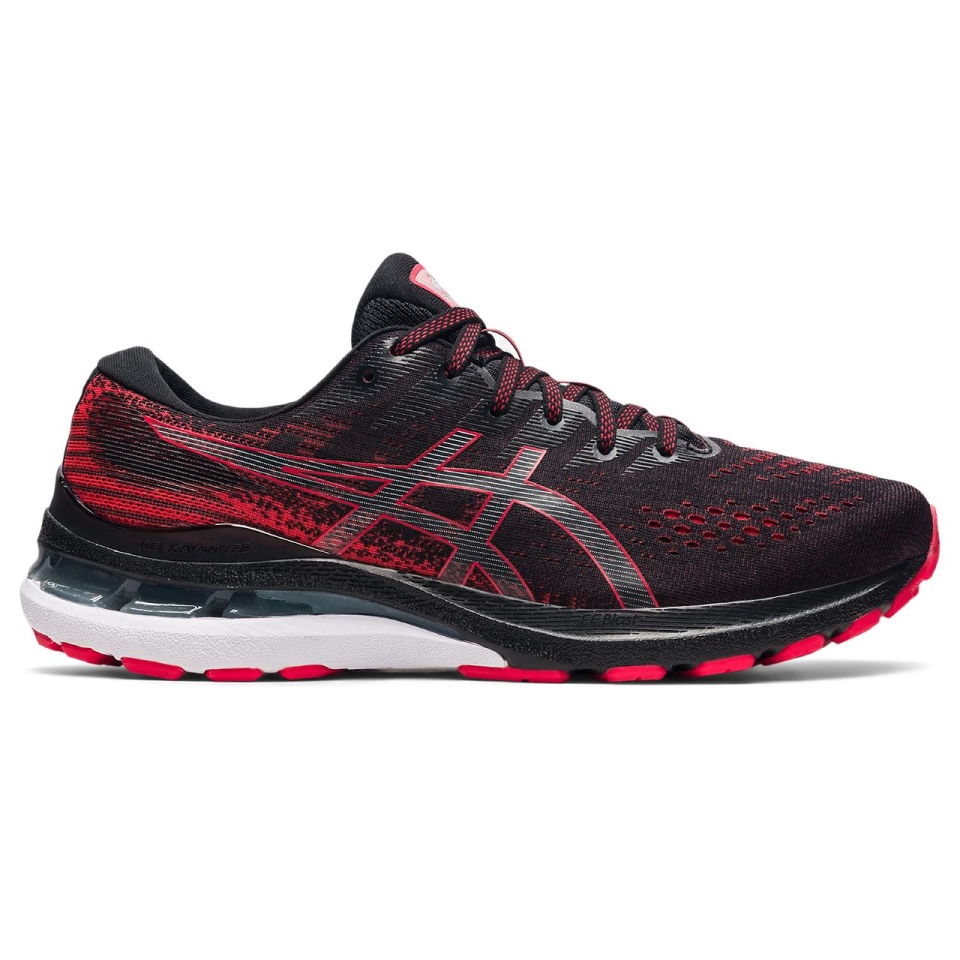 Asics GEL-KAYANO 28 Black-Electric red