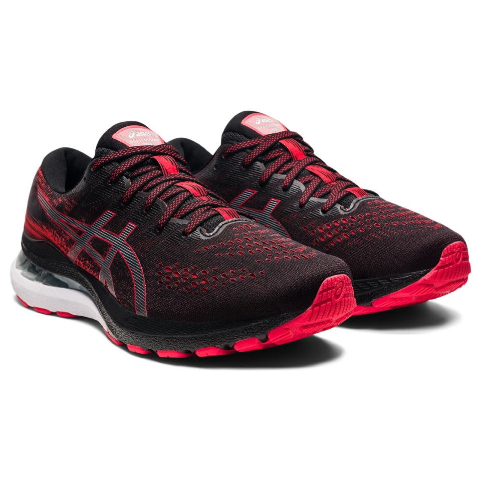 Asics GEL-KAYANO 28 Black-Electric red