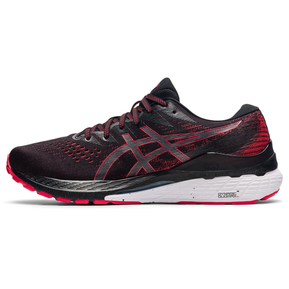 Asics GEL-KAYANO 28 Black-Electric red