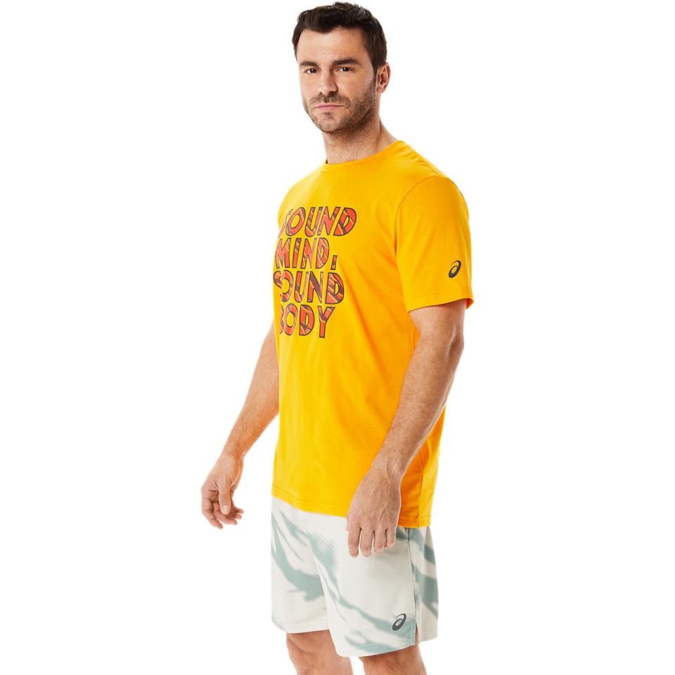 Asics HERITAGE FONT GRAPHIC TEE 7 Amber