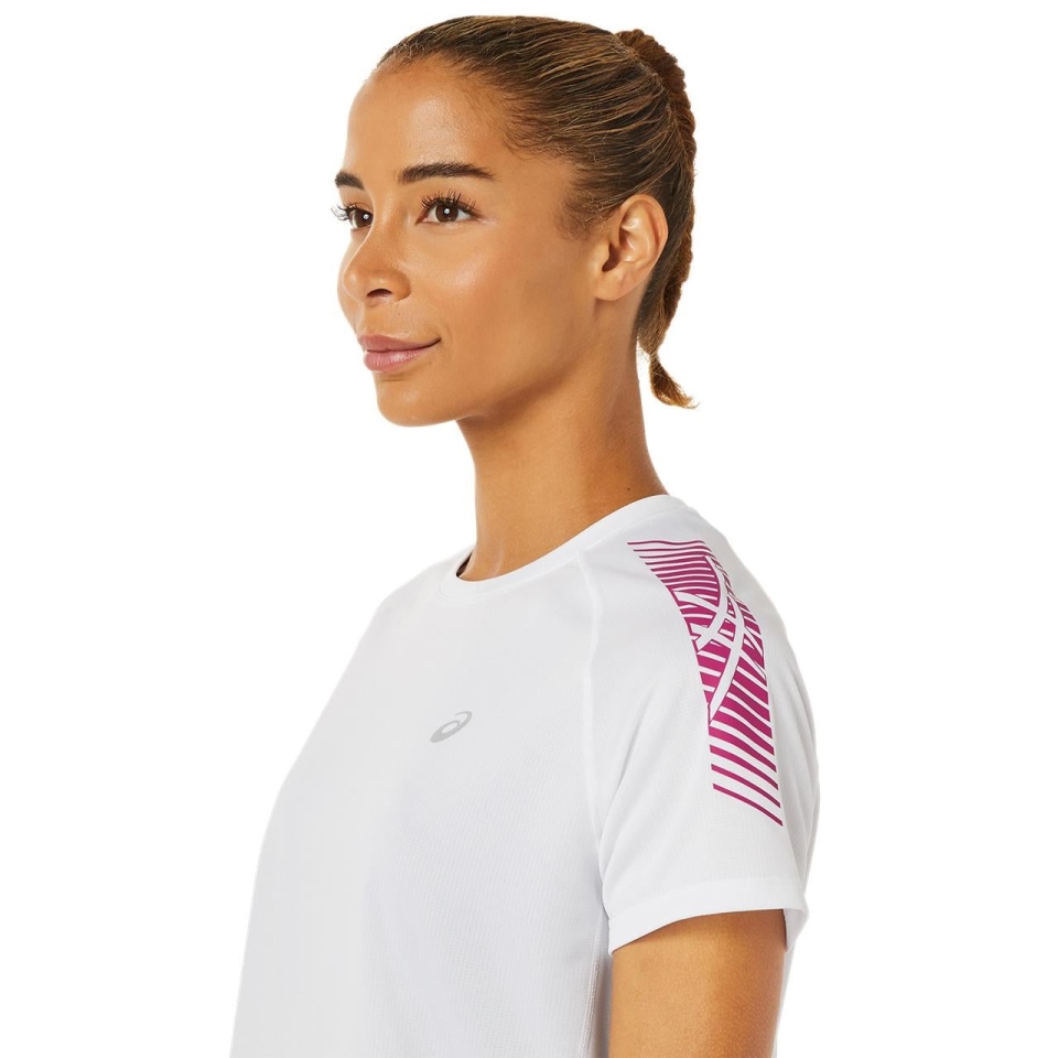 Asics ICON SS TOP WOMEN EASTERN White