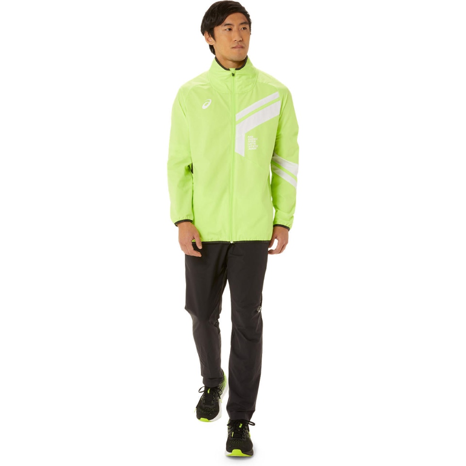 Asics LIMO CLOTH FZ JACKET Green