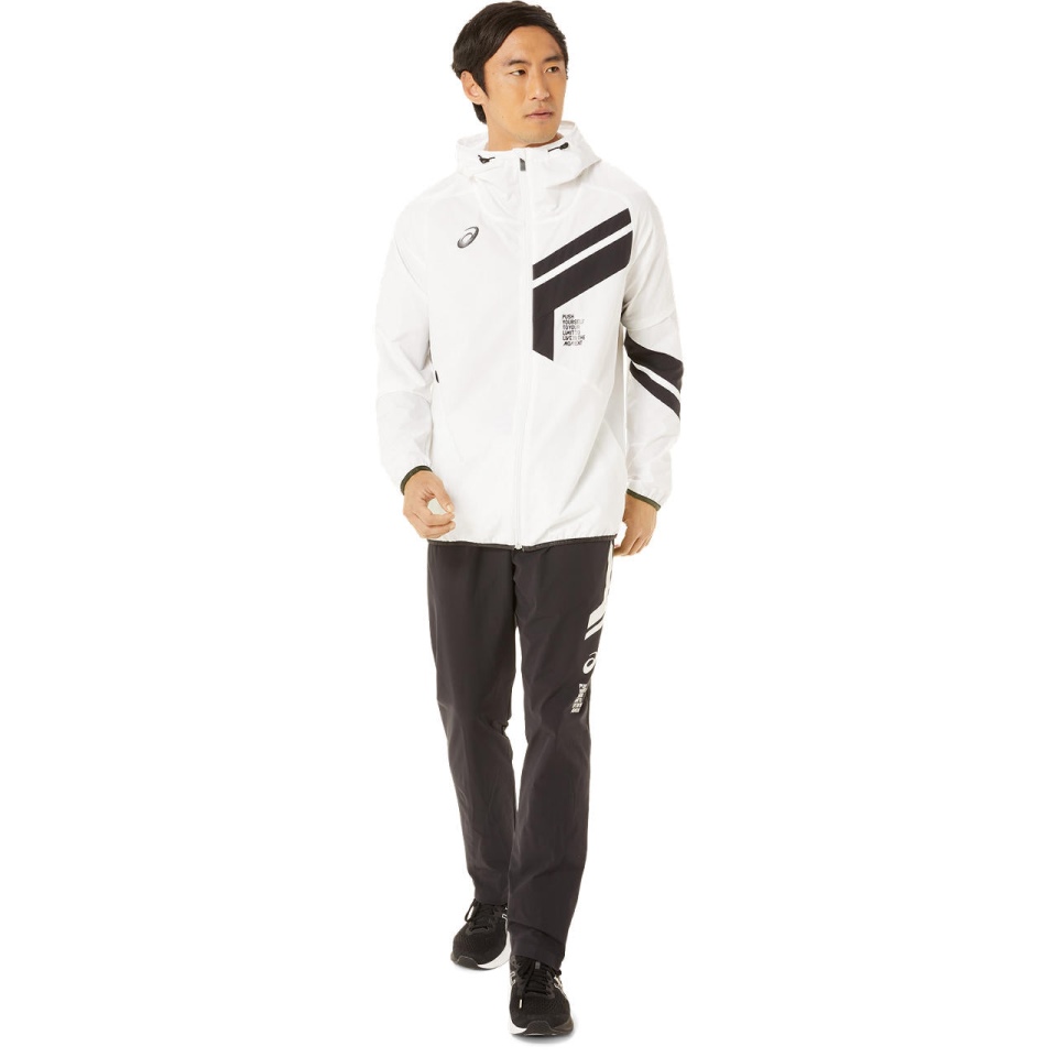 Asics LIMO CLOTH HD FZ JACKET White