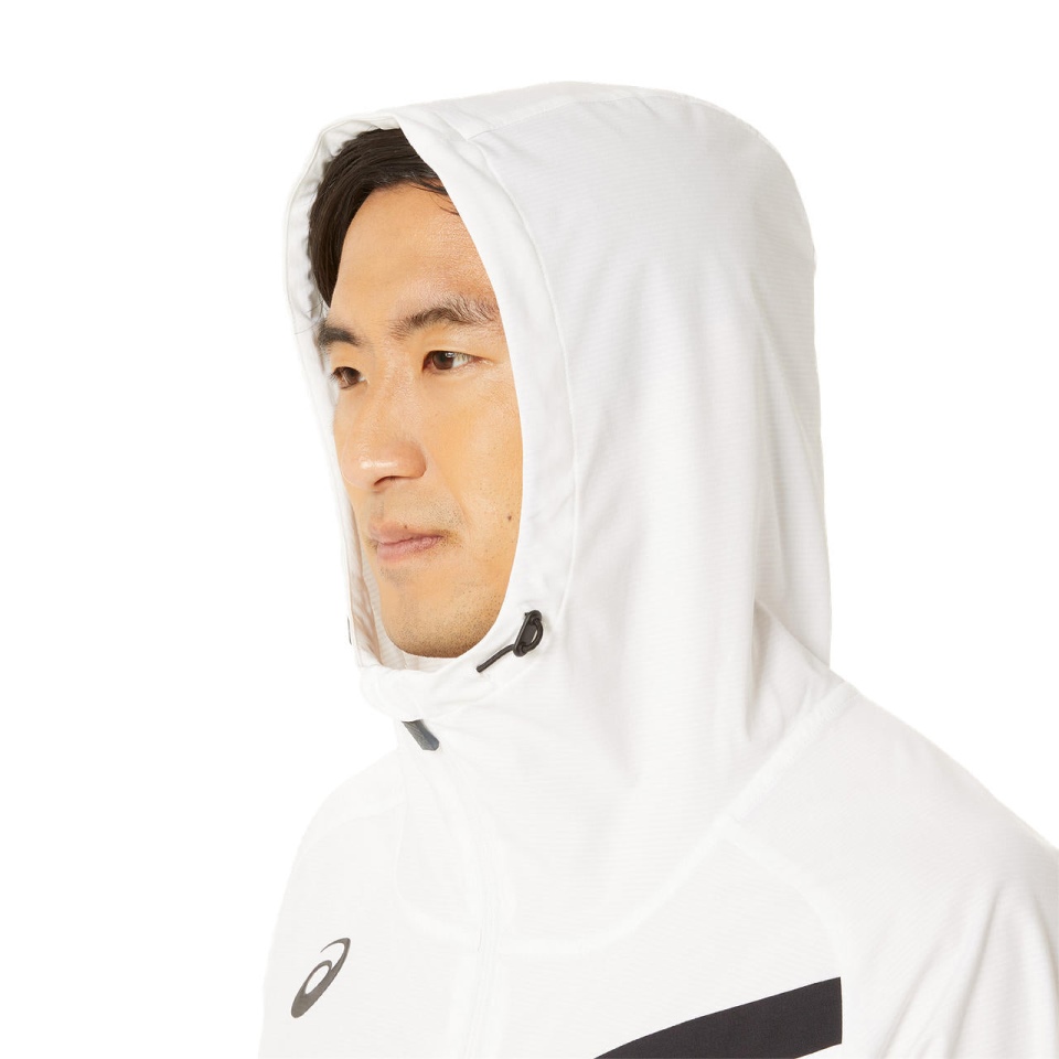 Asics LIMO CLOTH HD FZ JACKET White