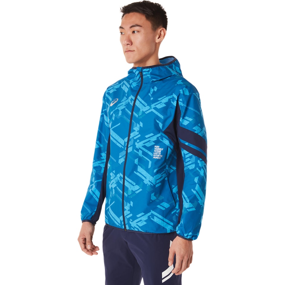 Asics LIMO GPX CLOTH FZ HOODIE Lake