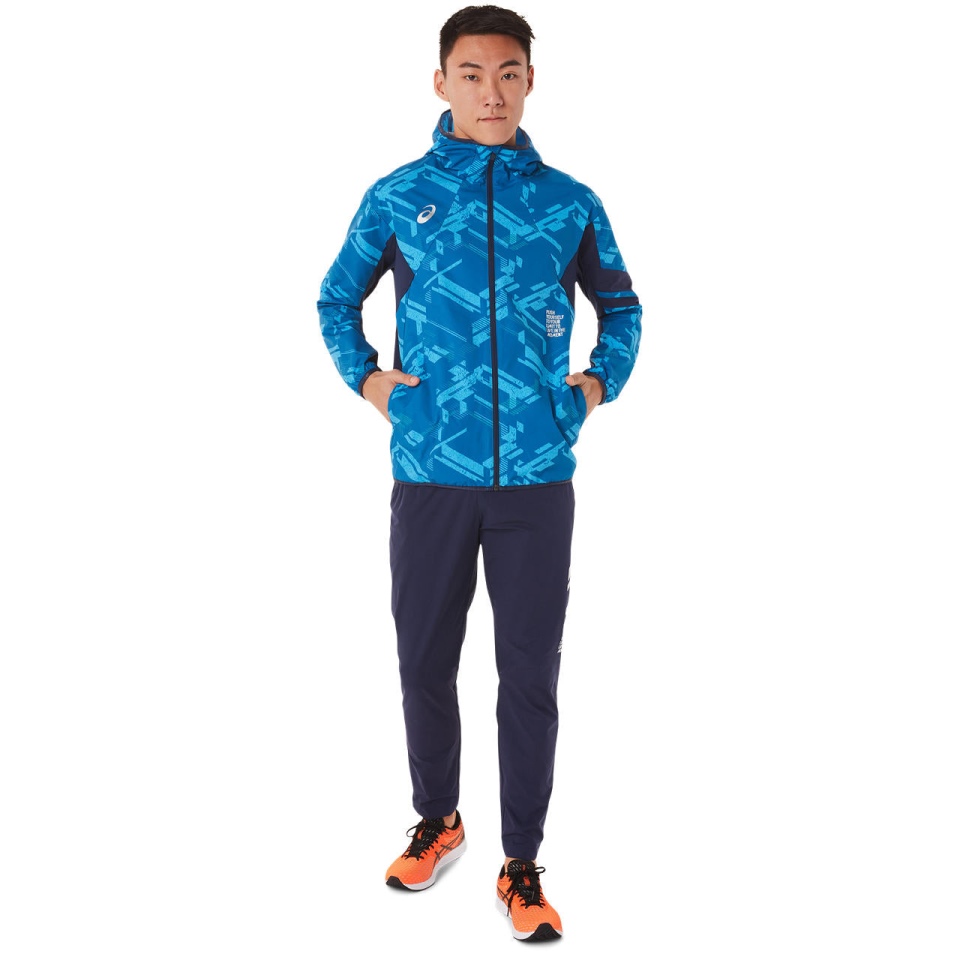 Asics LIMO GPX CLOTH FZ HOODIE Lake