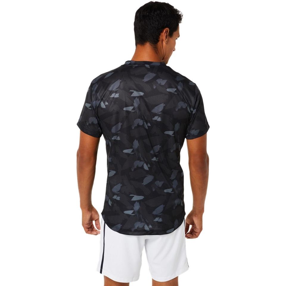 Asics MEN MATCH GRAPHIC SS TOP Black