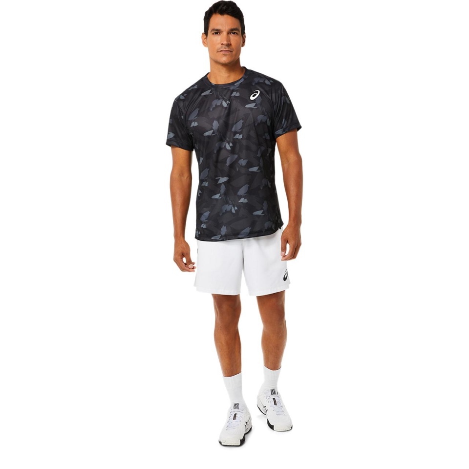 Asics MEN MATCH GRAPHIC SS TOP Black