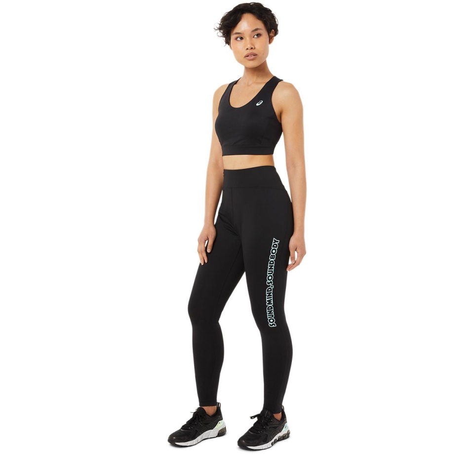 Asics WOMEN LOGO GRAPHIC TIGHT WOMEN WESTERN Black