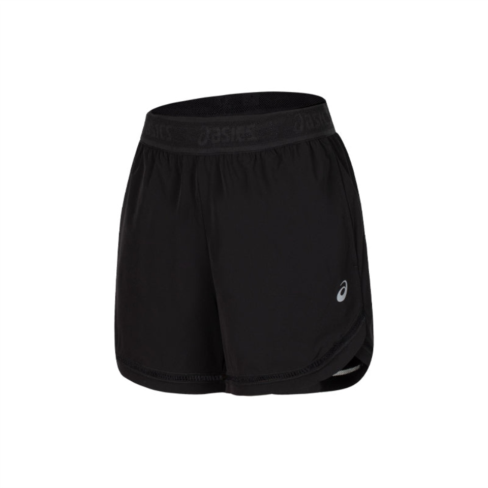 Black Asics 45IN WOVEN SHORT