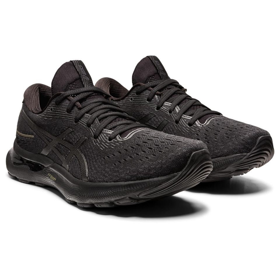 Black Asics GEL-NIMBUS 24 (4E)