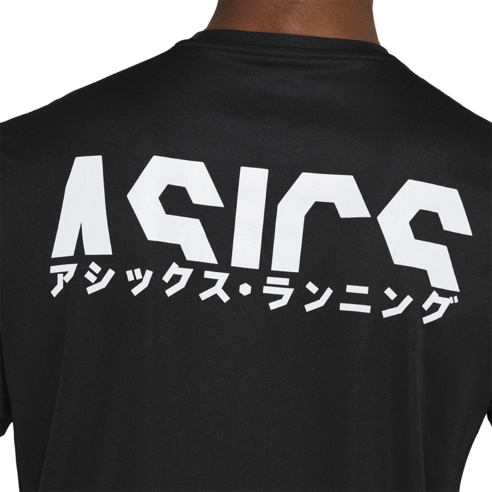 Black Asics KATAKANA SS TOP