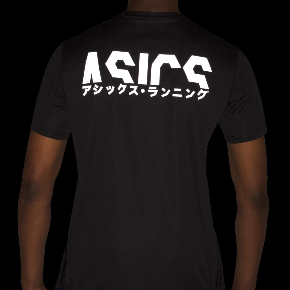 Black Asics KATAKANA SS TOP