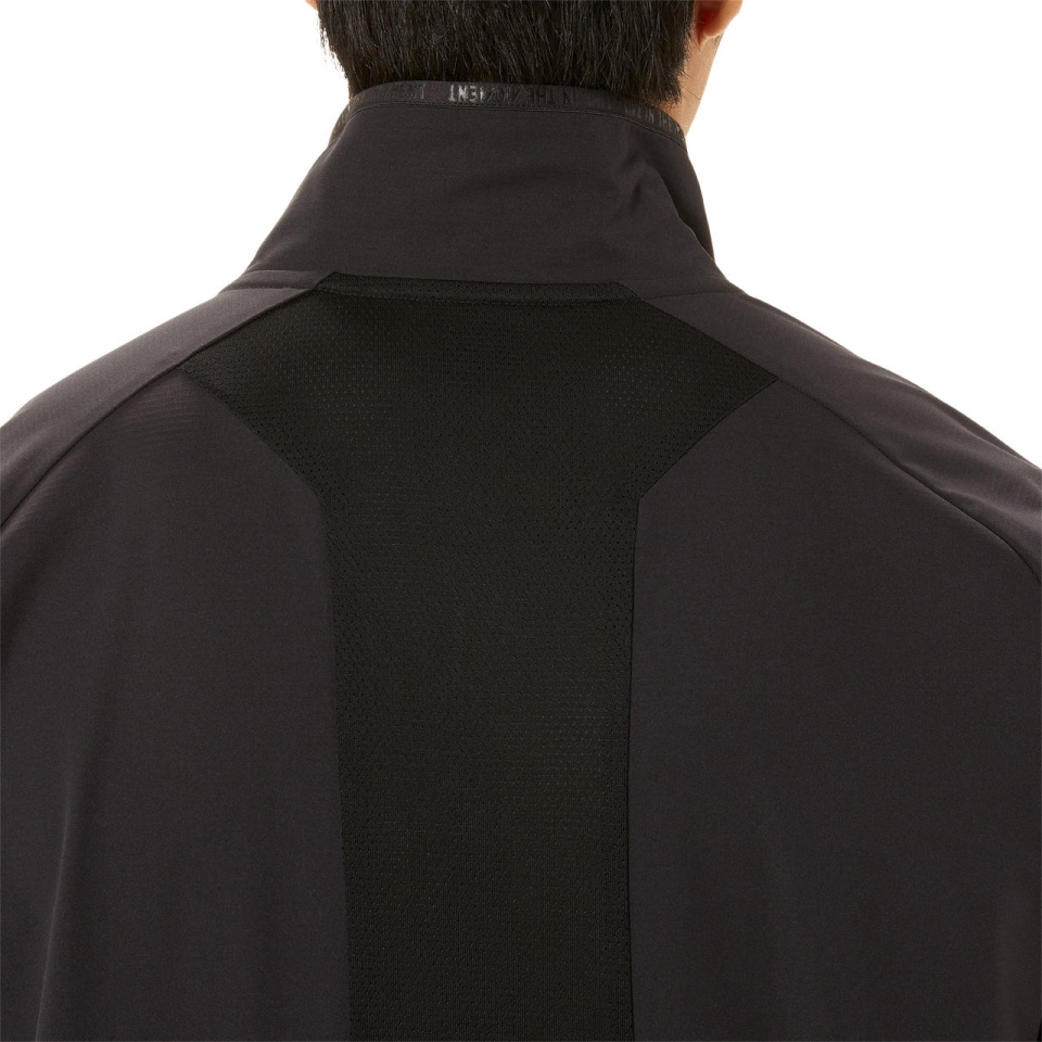 Black Asics LIMO CLOTH FZ JACKET