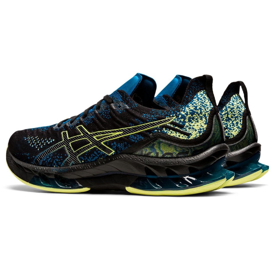 Black-Glow yellow Asics GEL-KINSEI BLAST