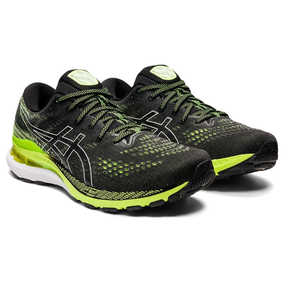 Black-Hazard green Asics GEL-KAYANO 28