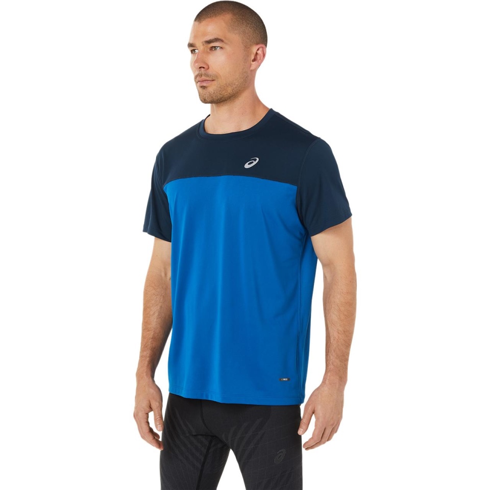 Blue Asics RACE SS TOP MEN EASTERN