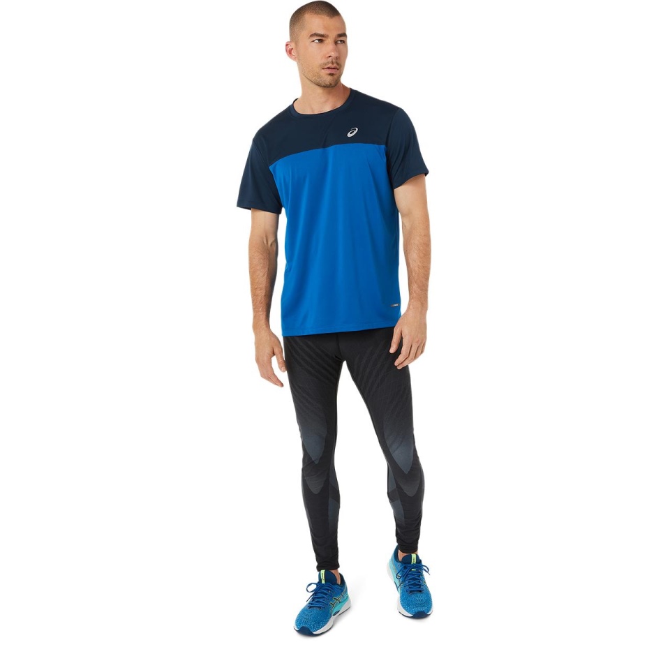 Blue Asics RACE SS TOP MEN EASTERN