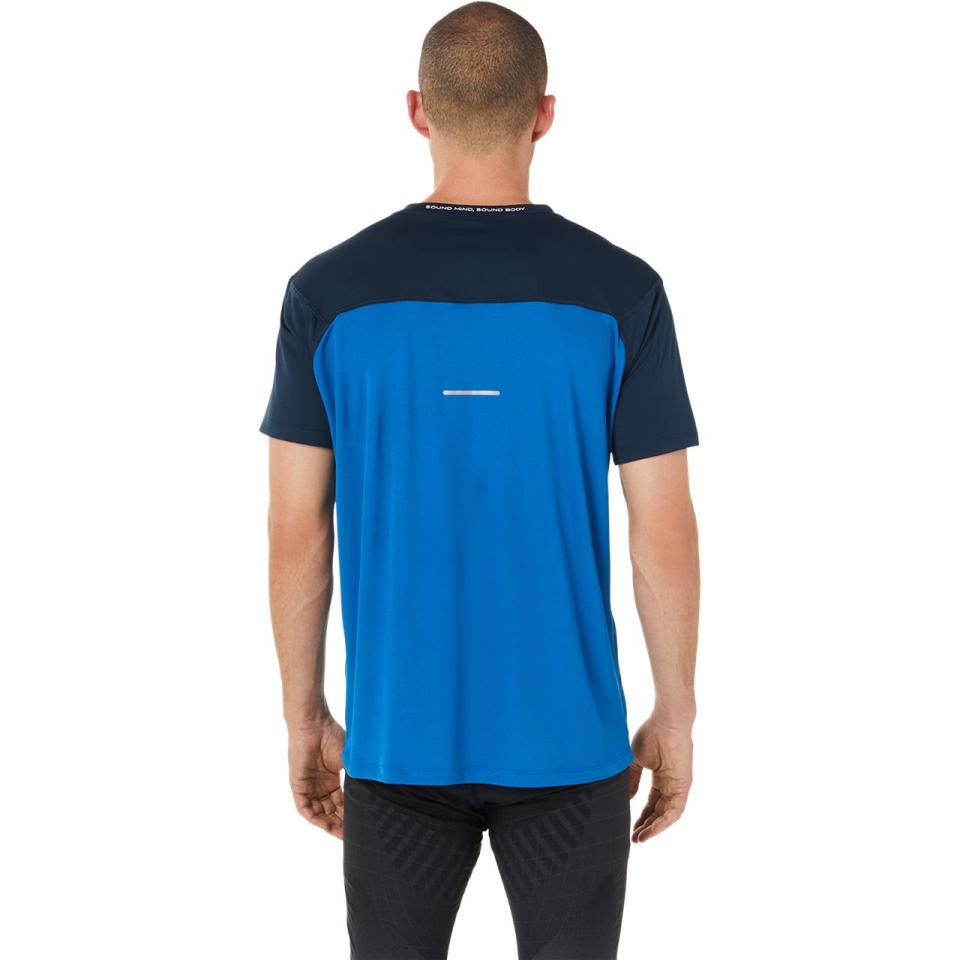 Blue Asics RACE SS TOP MEN EASTERN