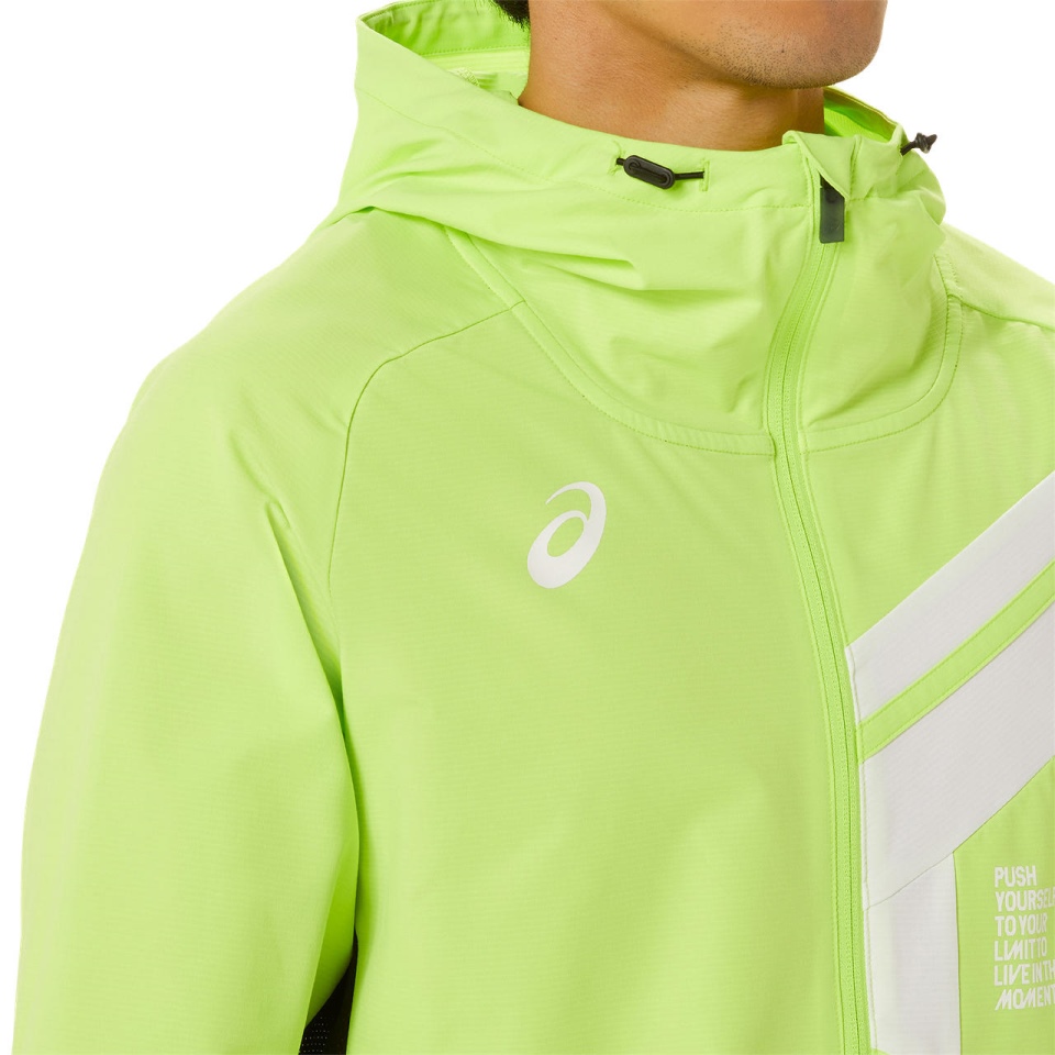 Green Asics LIMO CLOTH HD FZ JACKET