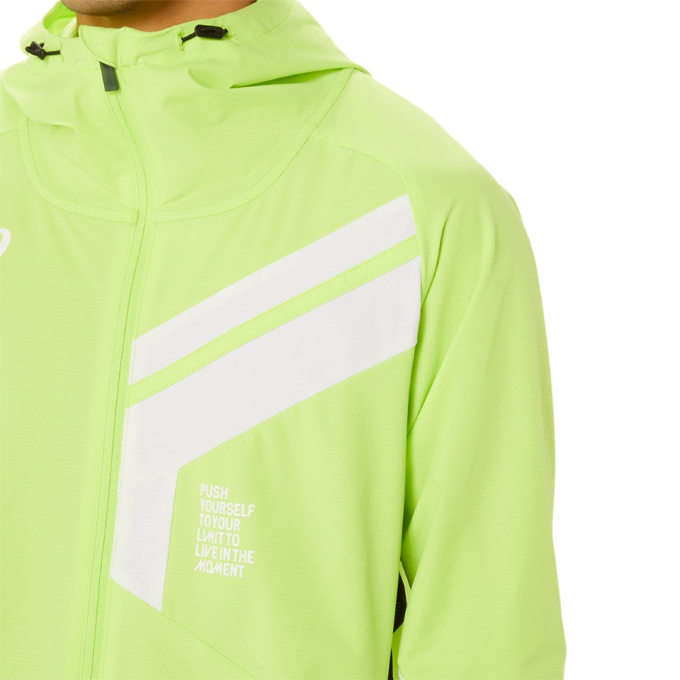 Green Asics LIMO CLOTH HD FZ JACKET