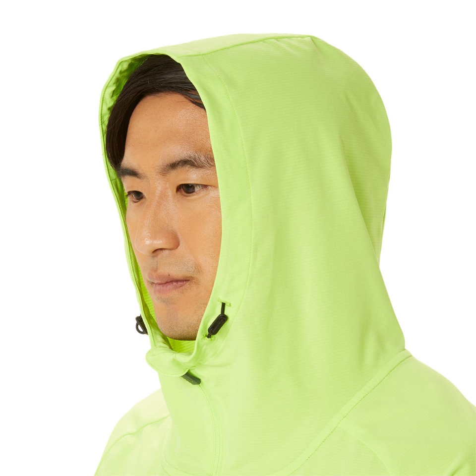 Green Asics LIMO CLOTH HD FZ JACKET