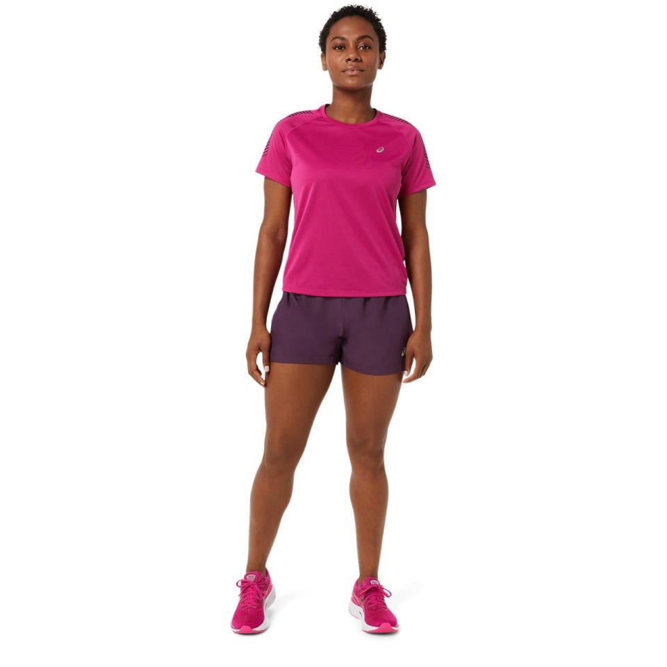 ICON SS TOP WOMEN EASTERN Asics Fuchsia