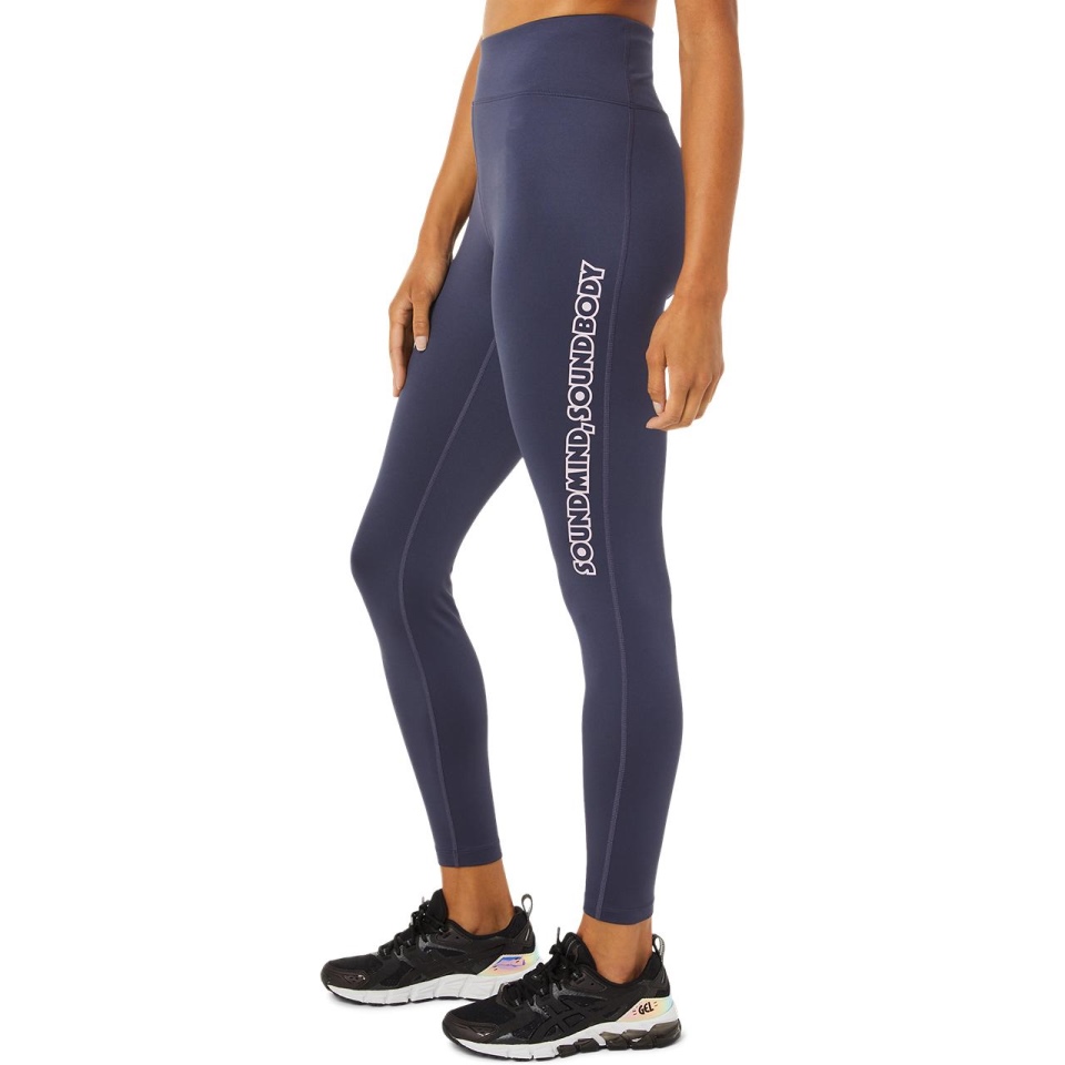 Indigo Asics WOMEN LOGO GRAPHIC TIGHT WOMEN WESTERN