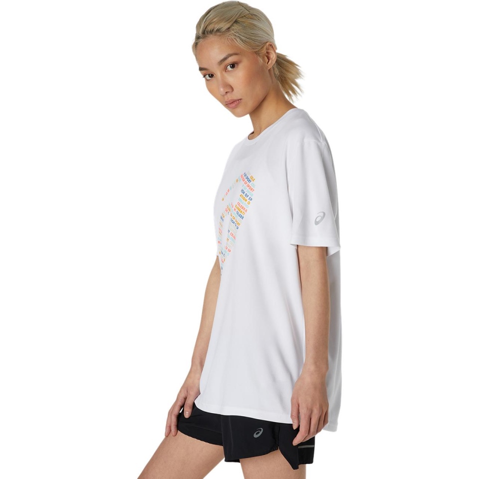 LOGO PRINT SHORT SLEEVES TOP Asics