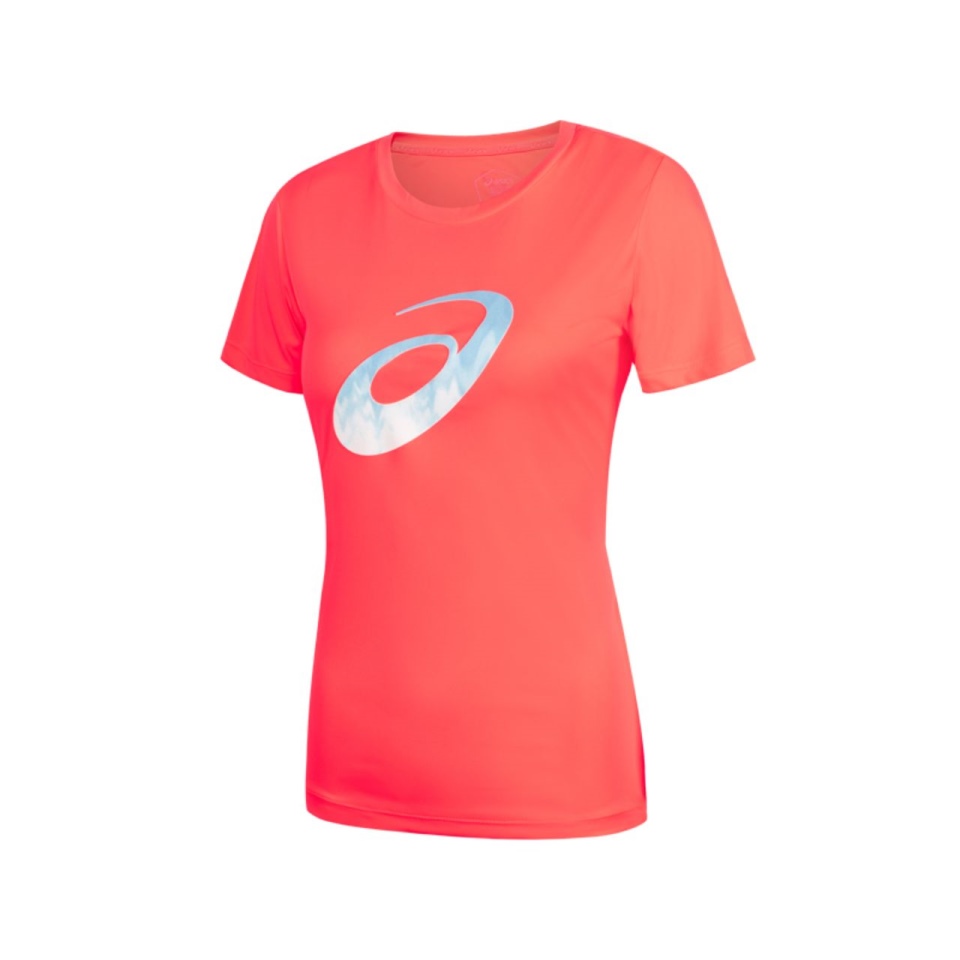 Pink Asics SPIRAL LOGO SHORT SLEEVES TEE