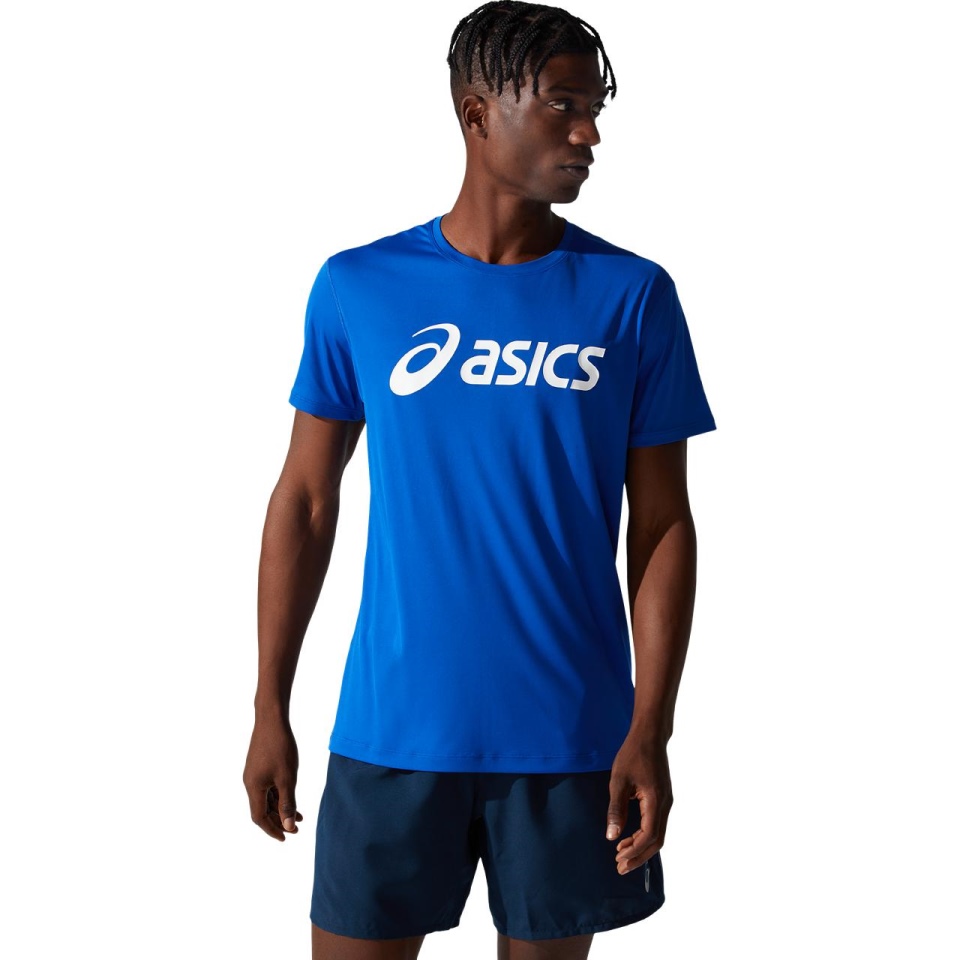 SILVER ASICS TOP MEN WESTERN Blue