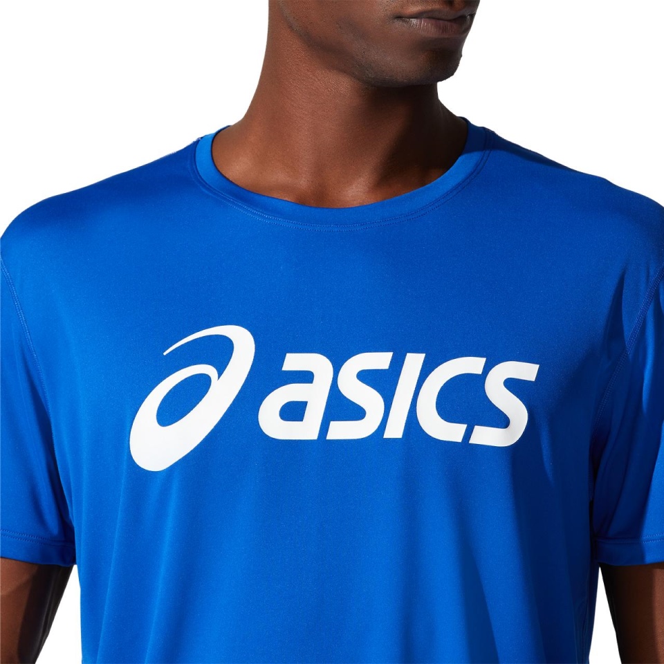 SILVER ASICS TOP MEN WESTERN Blue