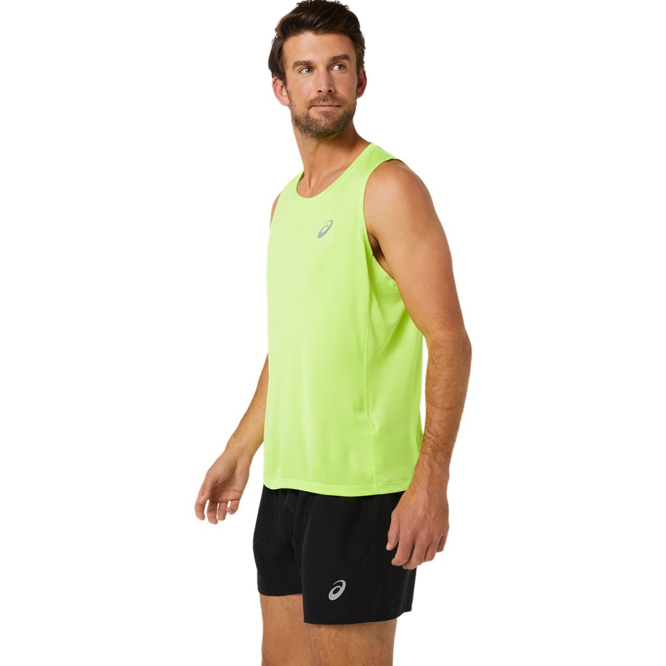 SILVER SINGLET MEN WESTERN Asics Green