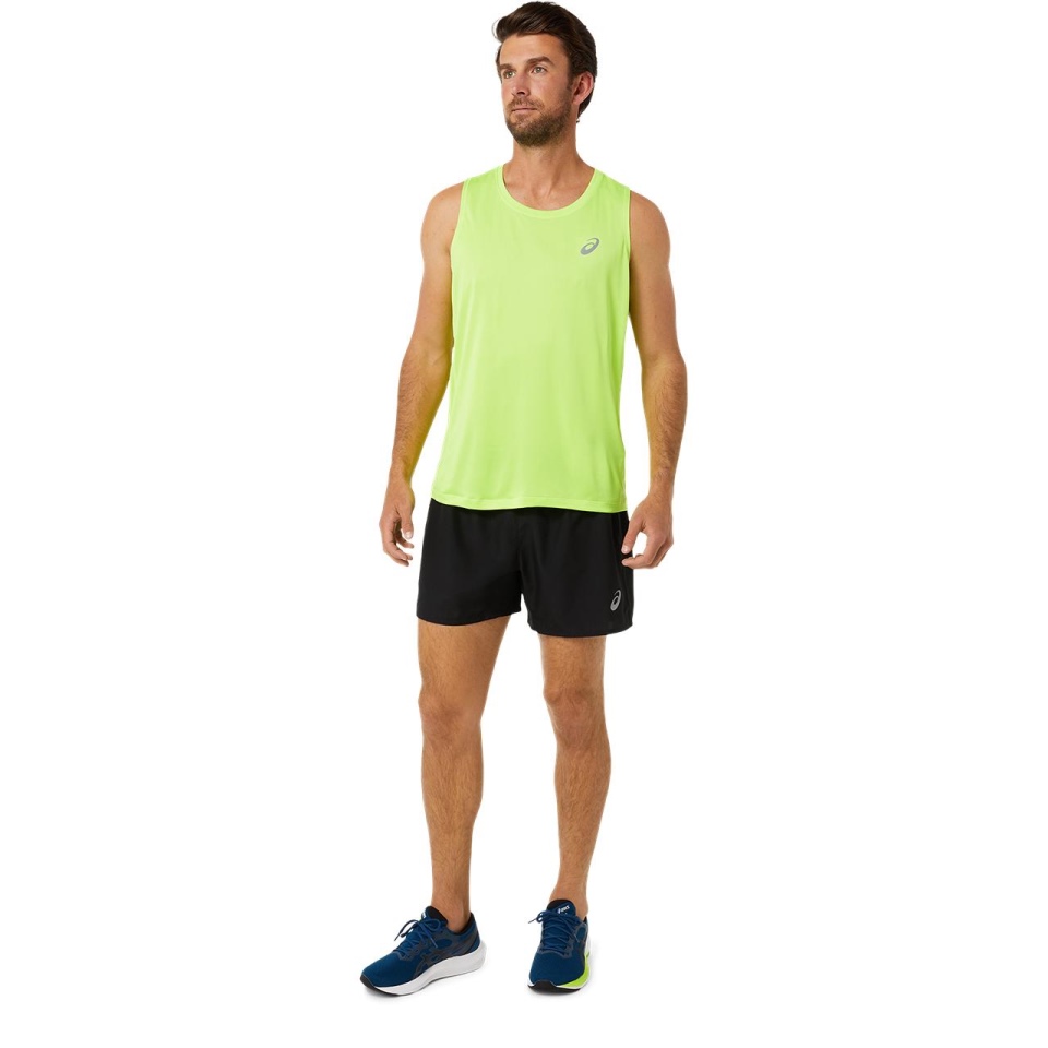 SILVER SINGLET MEN WESTERN Asics Green