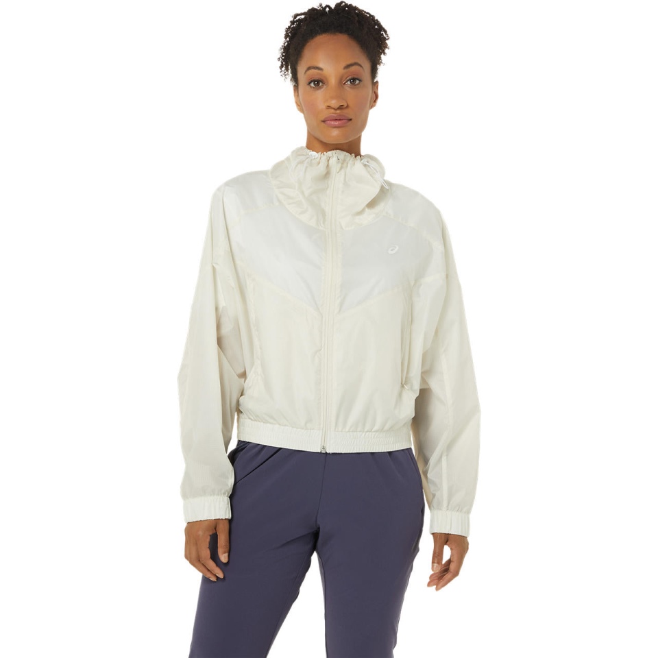 WOMEN FULL ZIP WOVEN JACKET Asics Birch