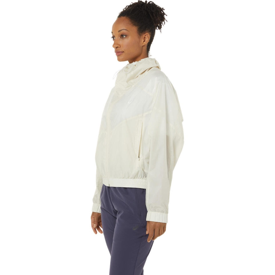 WOMEN FULL ZIP WOVEN JACKET Asics Birch