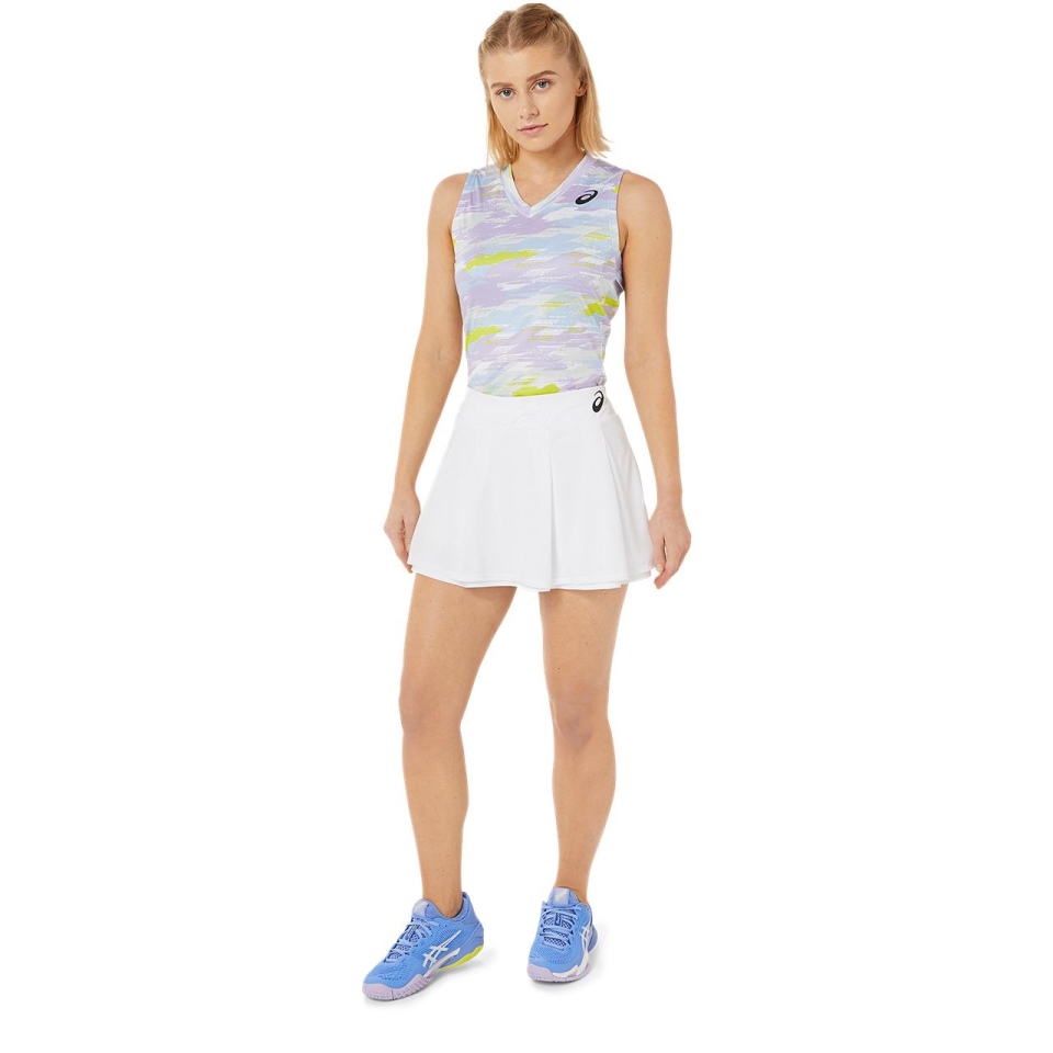 White Asics WOMEN MATCH SKORT