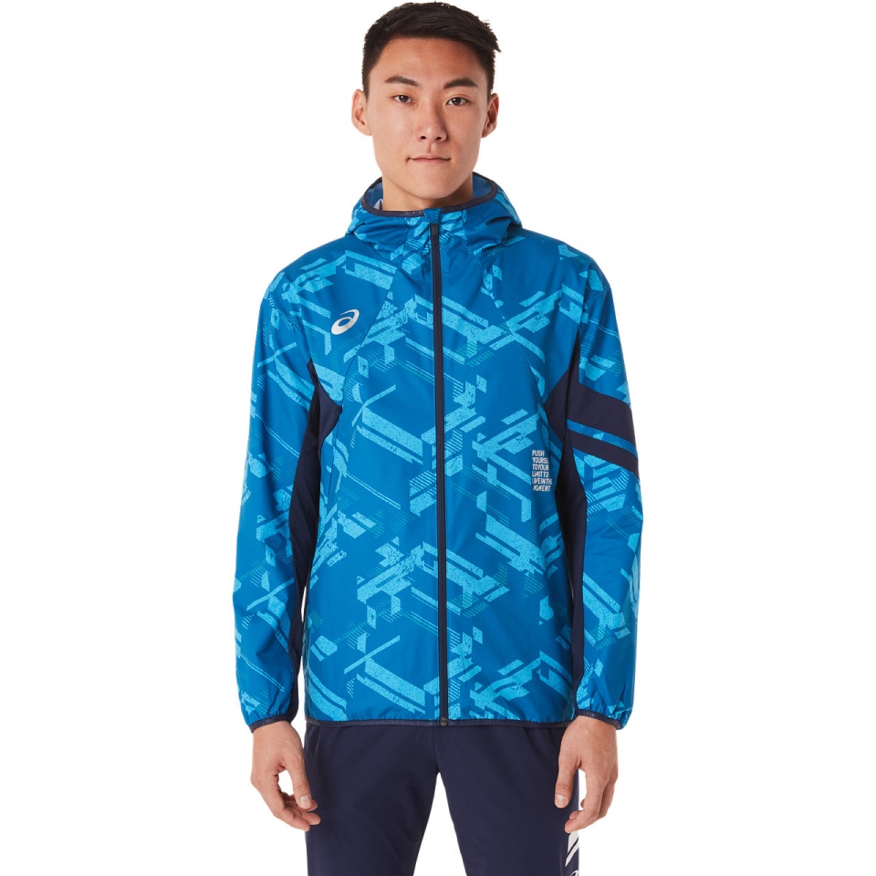 Asics LIMO GPX CLOTH FZ HOODIE Lake