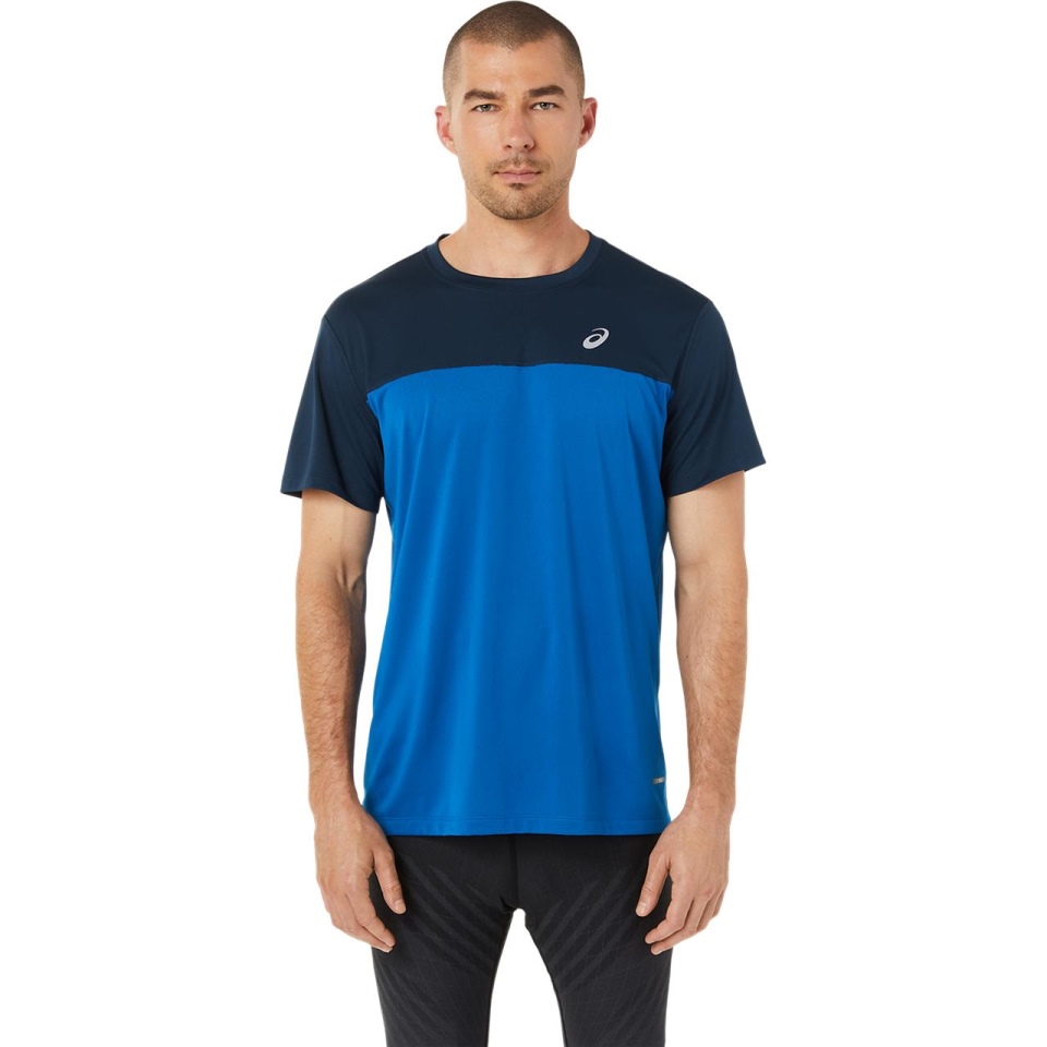 Blue Asics RACE SS TOP MEN EASTERN